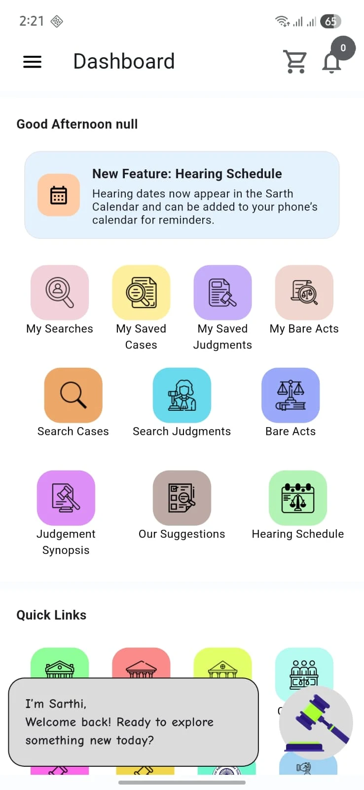 Sarth - Legal Case Manager screenshot